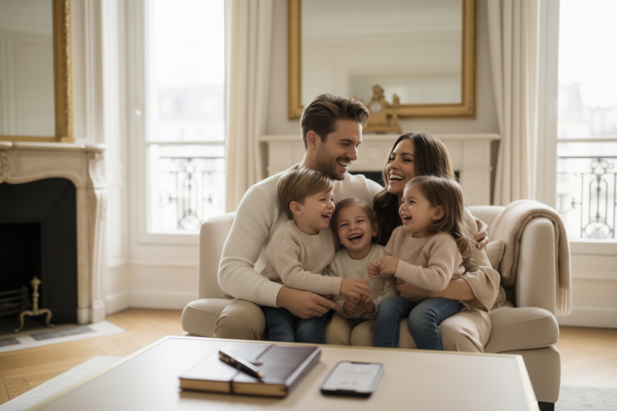 Glückliche Familie