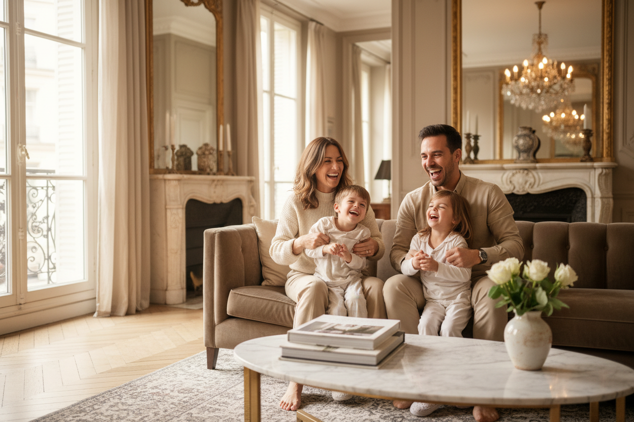 Glückliche Familie